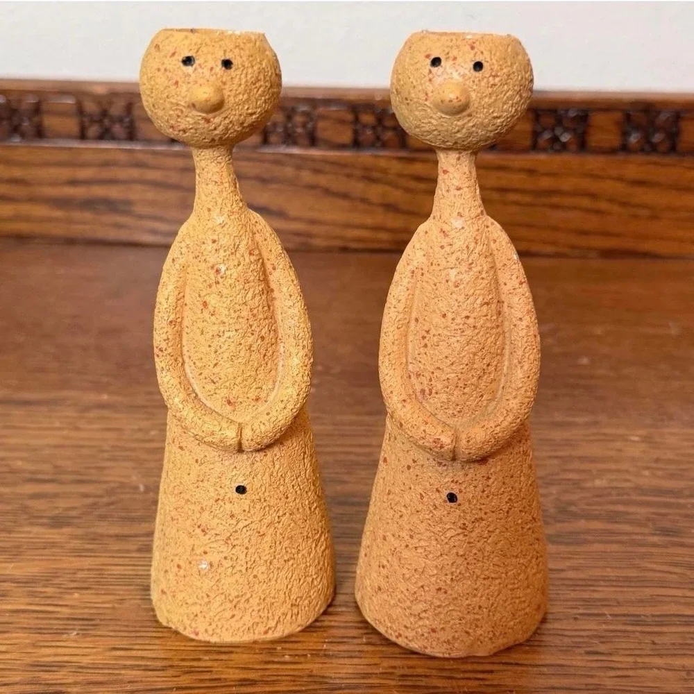 Pair‎ of Resin Taper Candle Holders